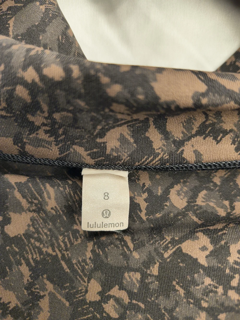 lululemon athletica Brown/Black Patterned Capris